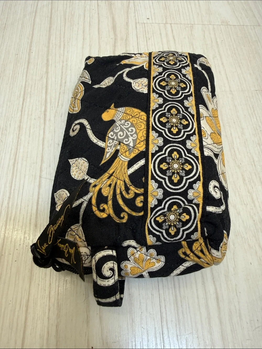 Vera Bradley Floral Bird Canvas Cosmetic Pouch